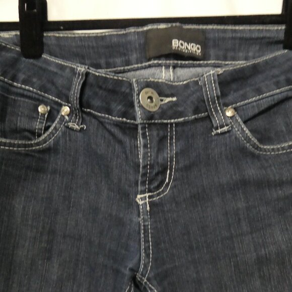 BONGO - Denim Vision | size 7 | Classic Flared Dark Wash  Blue Denim Jeans - Picture 4 of 16
